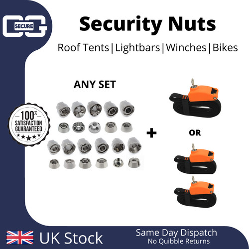 Roof tent security nuts - tent,