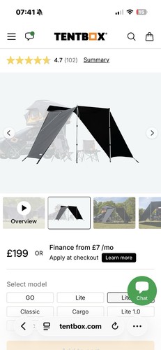 Tentbox tunnel awning - tentbox,
