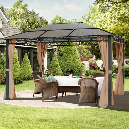 3x4 garden gazebo hard top - m,